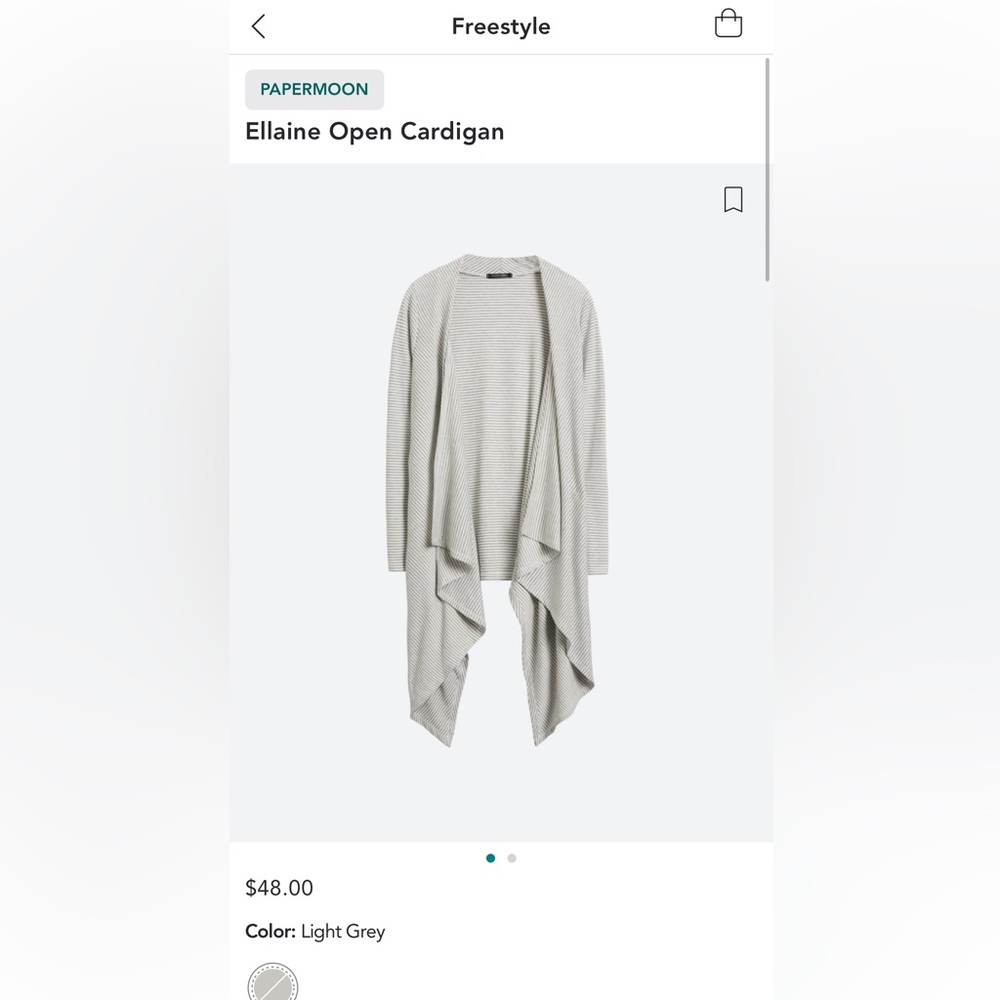 Paper moon striped open from cardigan - size XL